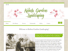 Tablet Screenshot of kubotagardens.com